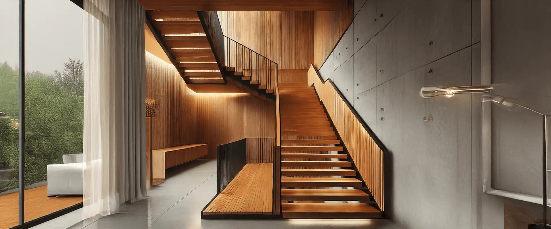 บันไดไม้สัก